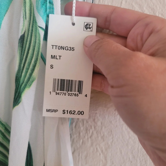 Trina Turk,  Costa De Prata Tropical Swimsuit Cover-Up Dress, Multi, Size‎ Small - Picture 10 of 11